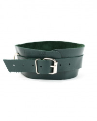 Ошейник Lady's Arsenal Изумруд из кожи - фото